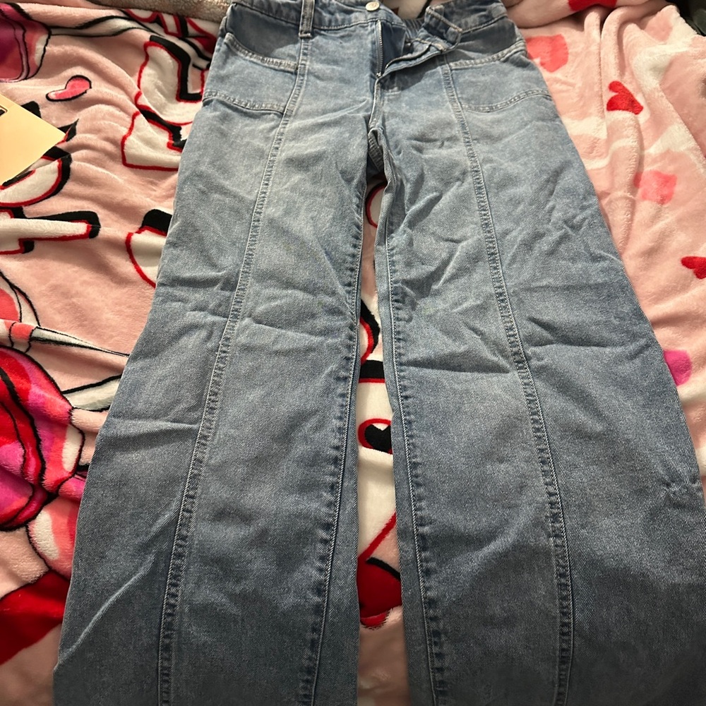 Stylish Light Blue Flare Jeans for Women